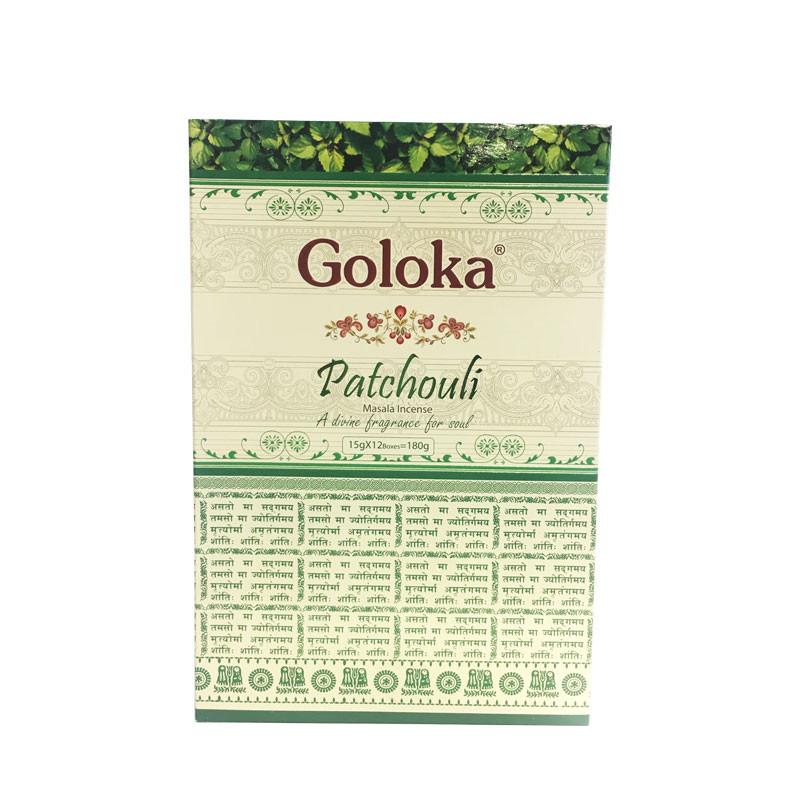 Incienso Goloka Patchouli 12x15g Nag Champa