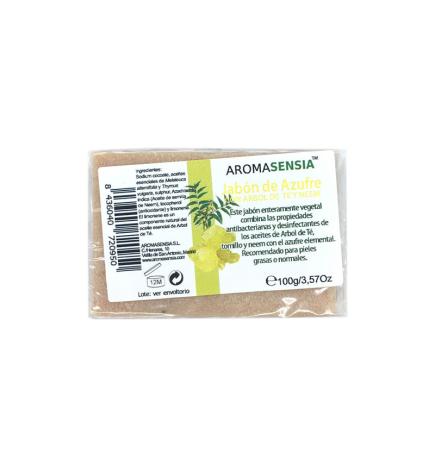 Jabon de azufre con arbol de te y neem 100 g Aromasensia