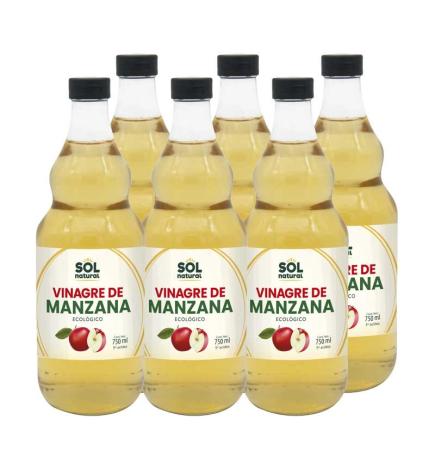 Vinagre de manzana Bio 6x750ml Sol Natural