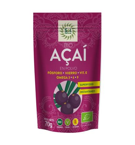 Acai en polvo Bio 70g Sol Natural