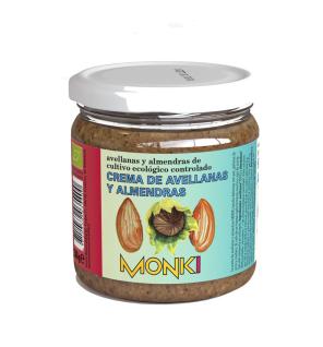 Crema de avellanas y almendras Bio 330g Monki