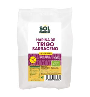 Harina de trigo sarraceno sin gluten bio 500g Sol Natural