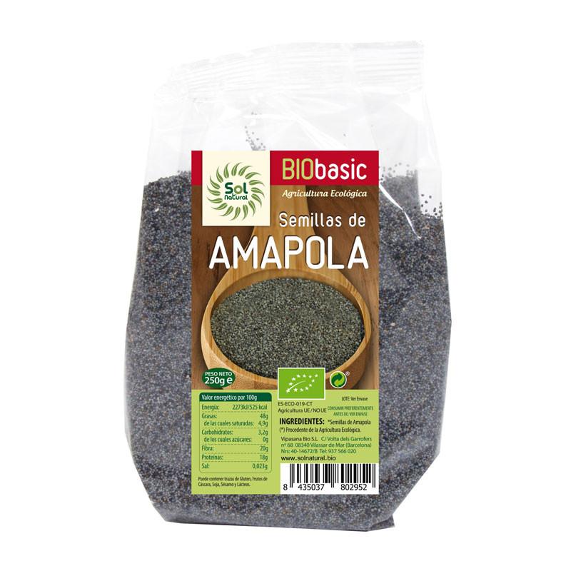 Semillas de amapola bio 250g Sol Natural