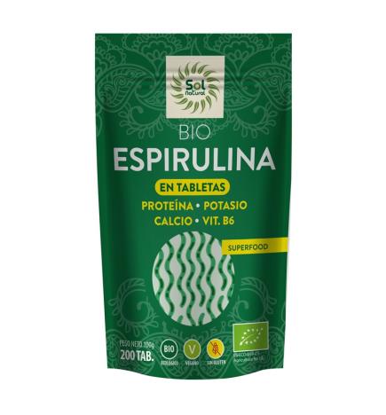 Espirulina Bio 200 tabletas Sol Natural