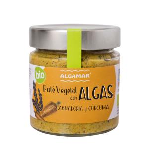 Pate vegetal con algas, zanahoria y curcuma Bio 180g Algamar