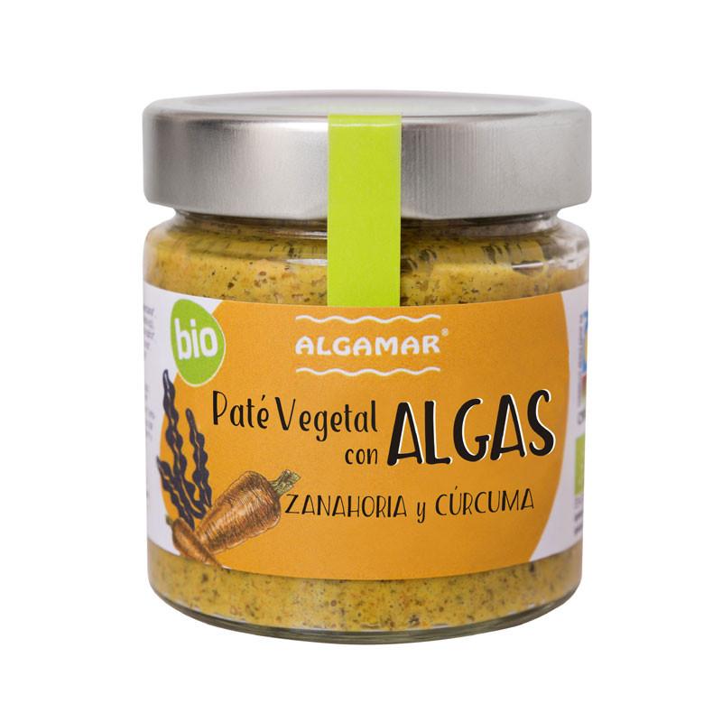 Pate vegetal con algas, zanahoria y curcuma Bio 180g Algamar