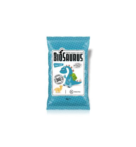 Snack con sal marina sin gluten Bio 50g BioSaurus