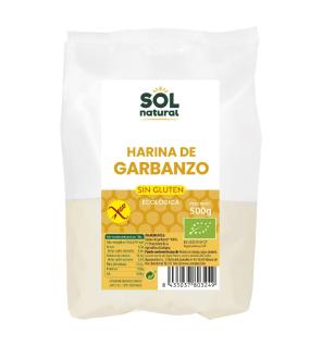 Harina de garbanzo sin gluten bio 500g Sol Natural