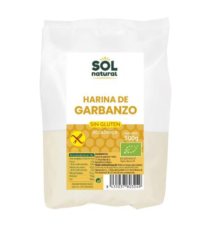 Harina de garbanzo sin gluten bio 500g Sol Natural