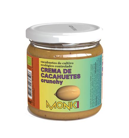 Crema de Cacahuetes Crujiente Bio 330g Monki