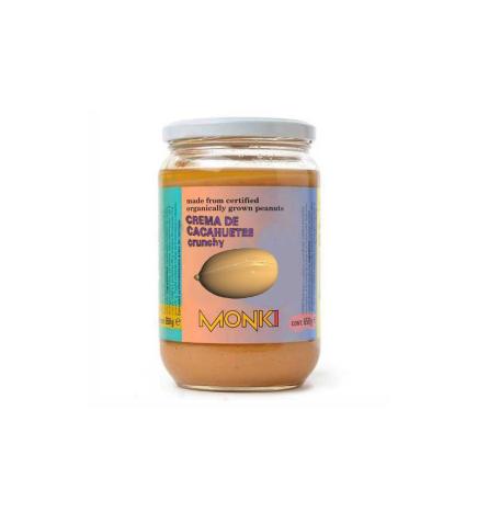 Crema de Cacahuetes Crujiente Bio 650g Monki