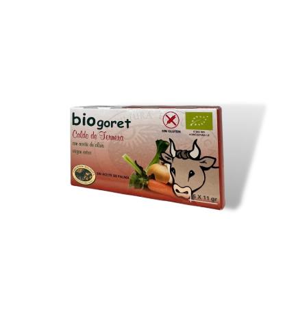 Caldo de ternera en cubitos bio 6x11g BioGoret