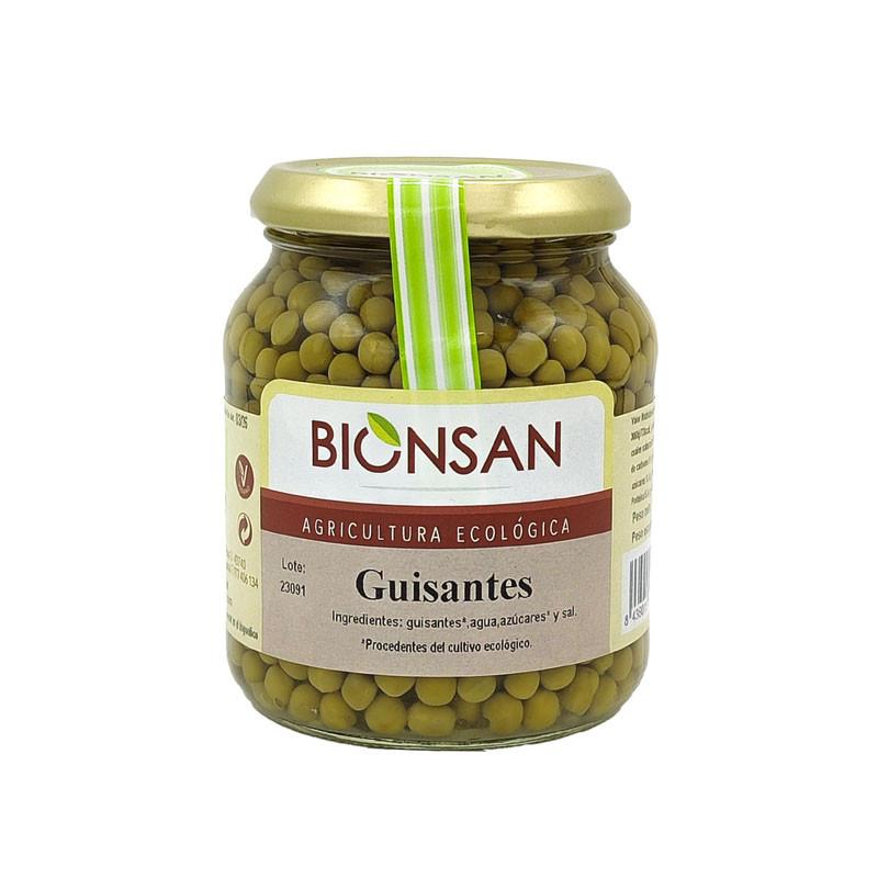 Guisantes bio tarro 320g Bionsan