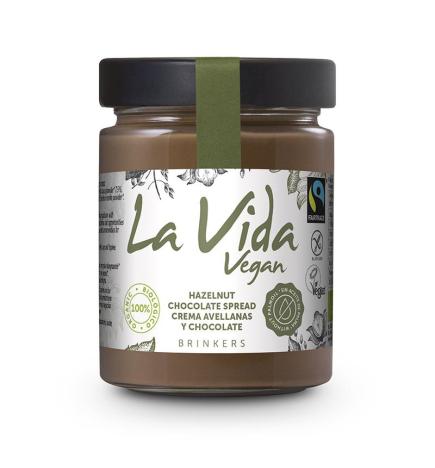 Crema de Chocolate con avellanas Bio 270g La Vida Vegan