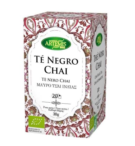 Te Negro Chai Bio 20 filtros Artemis