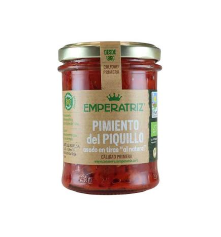 Pimiento del piquillo asado en tiras al natural Bio 212ml Emperatriz