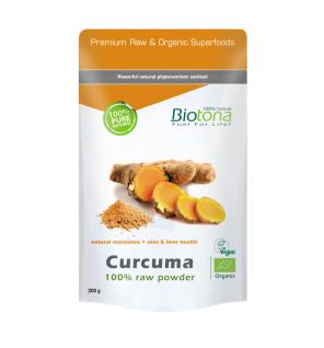 Curcuma raw powder bio 200g Biotona