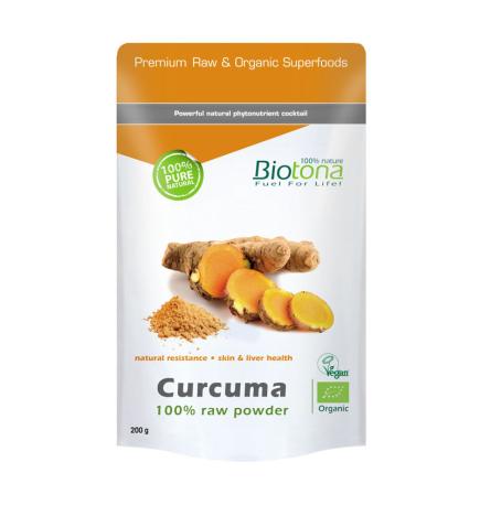 Curcuma raw powder bio 200g Biotona