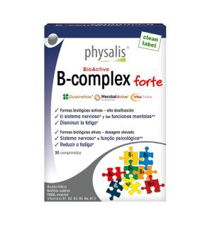 Vitamina B complex forte 30 comprimidos Physalis