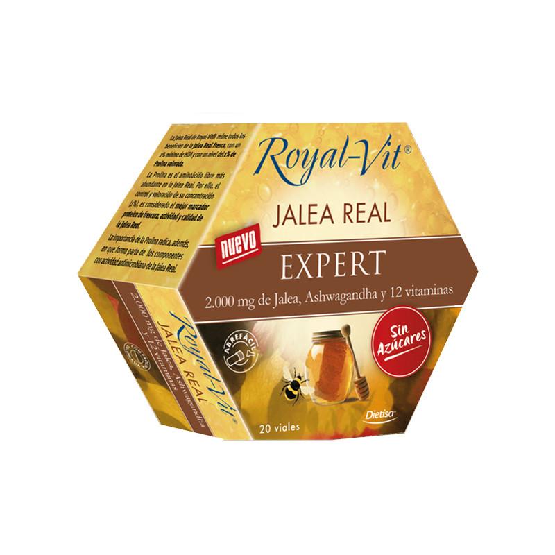 Jalea real Expert sin azucar 20 viales 2000mg Dietisa