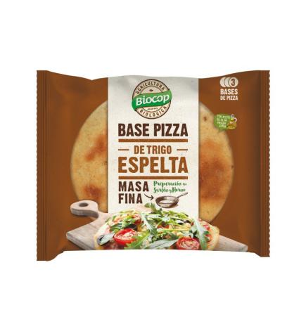 Base de pizza de espelta masa fina 3x130g Biocop