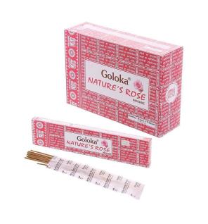 Incienso Goloka Nature's Rose 12x15g Nag Champa