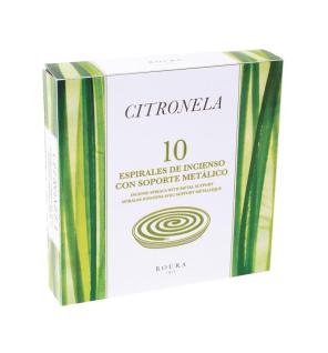 Incienso espiral Antimosquitos Citronela 10 unds Roura