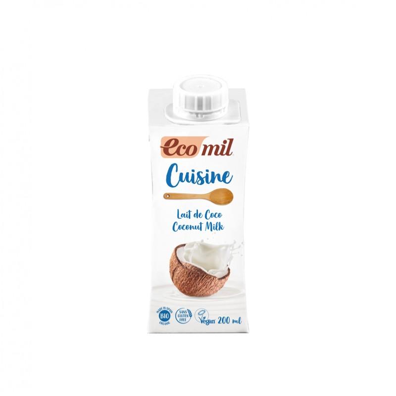 Crema para cocinar de coco cuisine Bio 200ml Ecomil