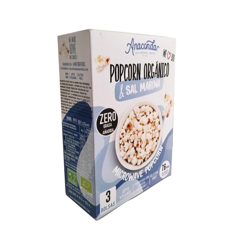 Palomitas de microondas sin gluten Bio 3 bolsas Anaconda