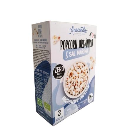 Palomitas de microondas sin gluten Bio 3 bolsas Anaconda