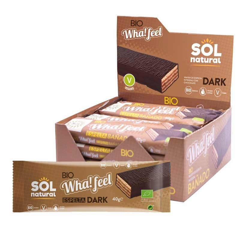 Whafeel Bañado Espelta integral y Cacao bio 16x40g Sol Natural