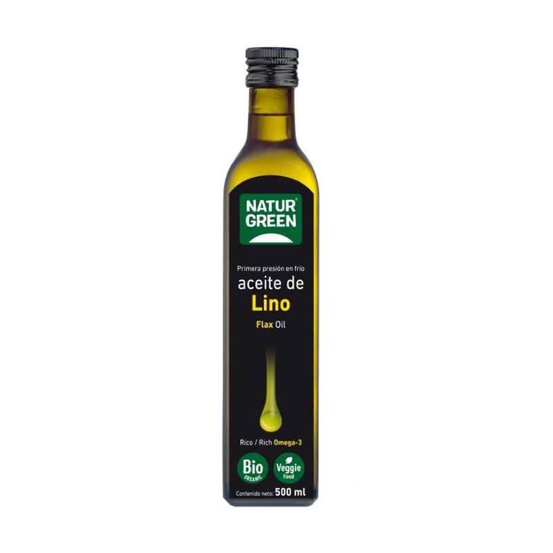 Aceite de lino bio 500ml Naturgreen