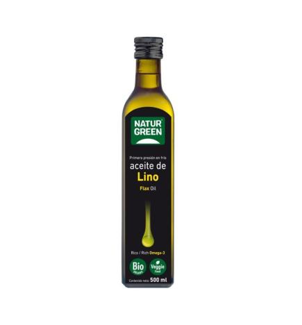 Aceite de lino bio 500ml Naturgreen