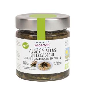 Algas y setas en escabeche bio 160g Algamar