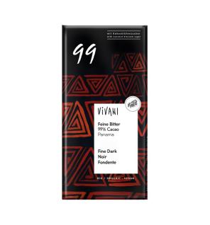 Chocolate negro 99% Panama con azucar de coco bio 80g Vivani