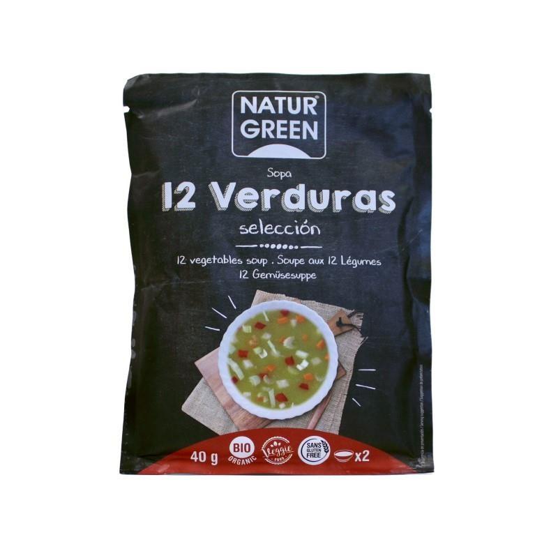 Sopa de 12 verduras sobre 40g Naturgreen