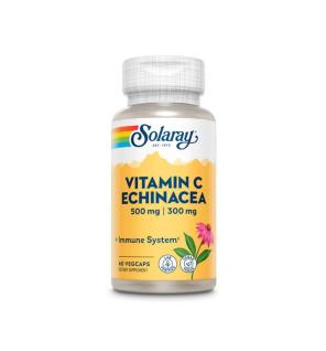 Vitamin C 500mg & Echinacea 300mg 60vcaps Solaray