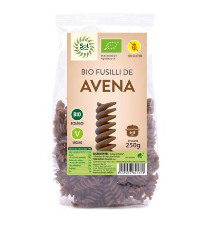 Fusilli de Avena s/gluten Bio 250g Sol Natural