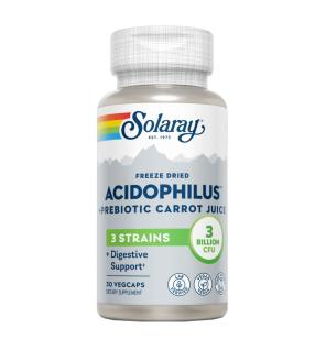 Acidophilus+ Zumo de zanahoria probiotico 30 vcaps Solaray