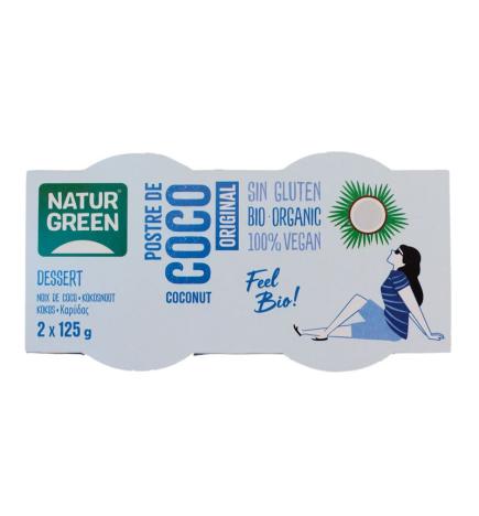 Postre de Coco Original Bio 2x125g Naturgreen