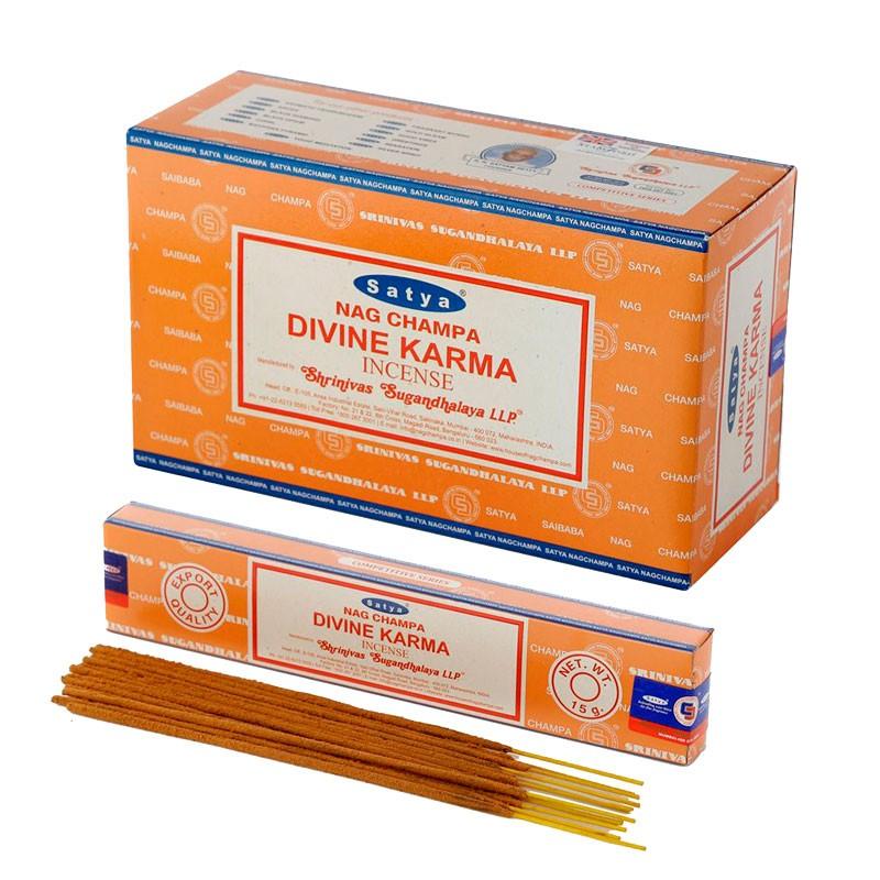 Incienso Satya Divine Karma 12x15g Nag Champa