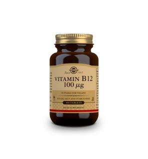 Vitamina B12 100µg (Cianocobalamina) 100 comprimidos Solgar