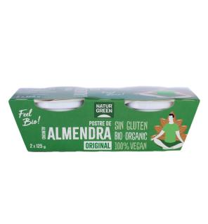 Postre de almendra bio 2x125g Naturgreen