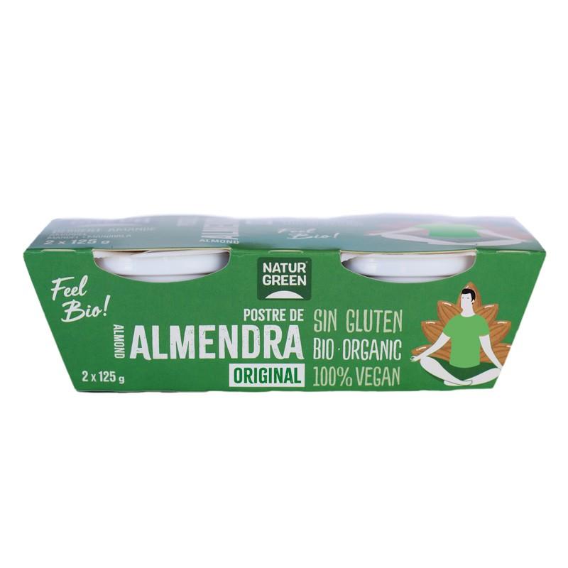 Postre de almendra bio 2x125g Naturgreen