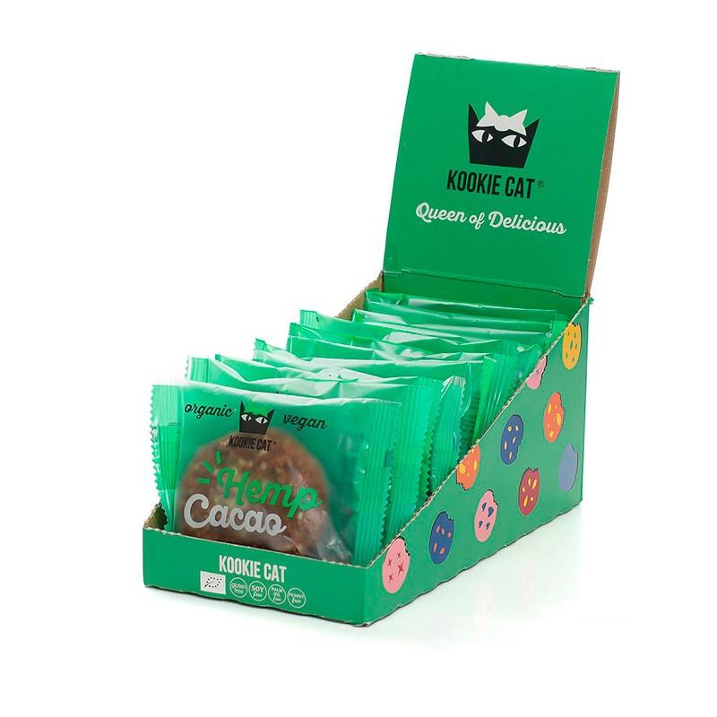 Galleta con cañamo & cacao Bio 12x50g Kookie Cat