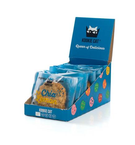 Galleta con chia & limon Bio 12x50g Kookie Cat