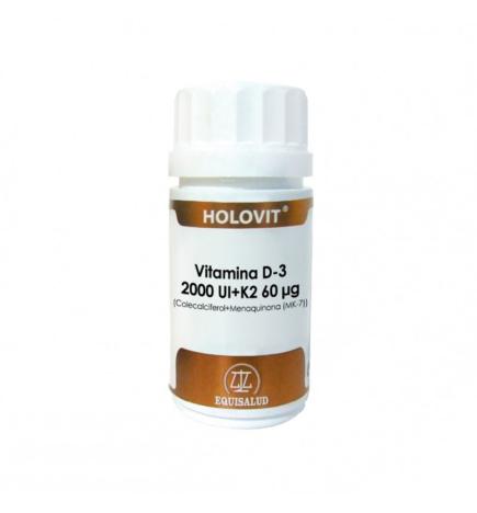 Holovit Vitamina D3+ K2 2000UI 60µg 50caps Equisalud