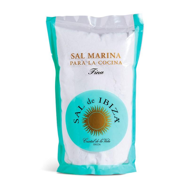 Sal marina fina bolsa 1kg Sal de Ibiza