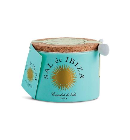 Flor de sal bote ceramica 150g Sal de Ibiza