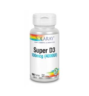 Super D3 4000UI 100 perlas Solaray